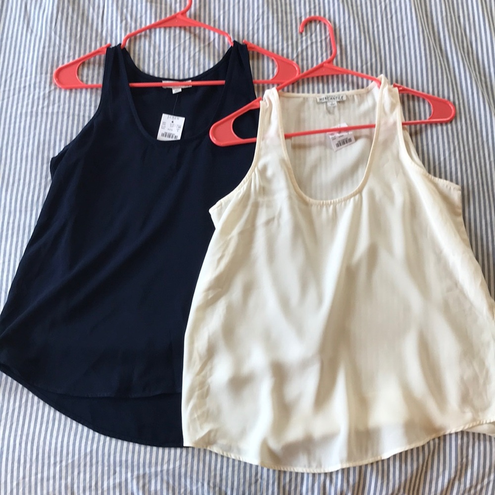 NWT Bundle of 2 sleeveless J Crew blouses - size small